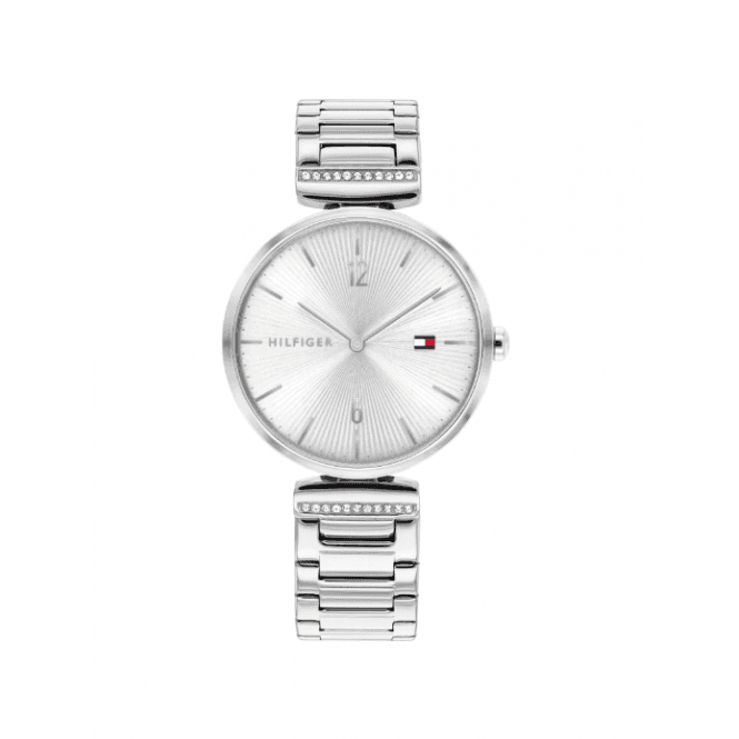 Tommy Hilfiger Ladies Aria Round White Dial Stainless Steel Bracelet Watch 1782273