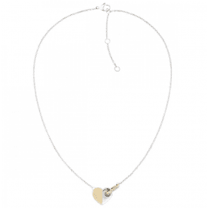 Ladies LOVE 2 Colour Stone Heart Necklace 2780878