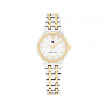 Ladies MACKENZIE Round Glitter Dial Two Tone Bracelet Watch 1782888