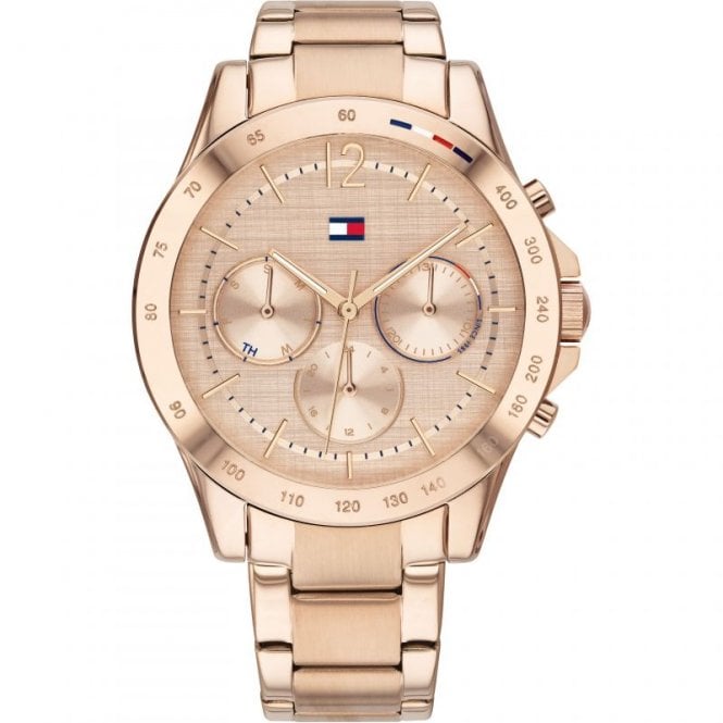 Tommy Hilfiger Ladies Round Rose Multi Dial Rose Bracelet Watch 1782197