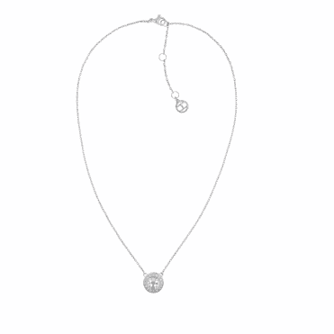 Ladies Stainless Steel Crystal Stud Necklace 2780284