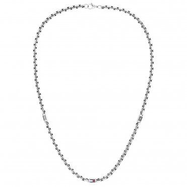 MENS 3D FLAG METAL Stainless Steel Link Necklace 2790672