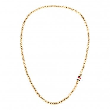 Mens BRUCE Gold Plated Diamond Cut Belcher Chain 2790651