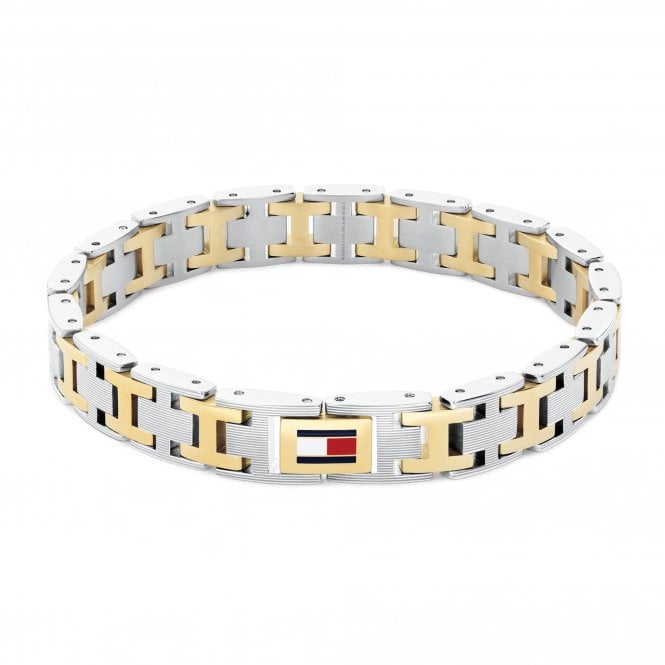 Tommy Hilfiger Mens H LINK Two Tone Bracelet 2790683