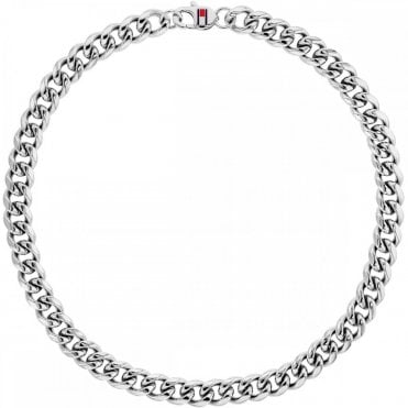 Mens WILD Stainless Steel Hug Curb Necklet 2790604