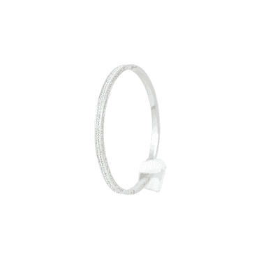 VIP Silver 2Row Crystal Oval Bangle