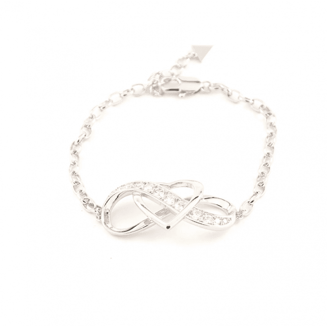 VIP Silver Plated Infinity Heart Bracelet